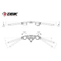 DBK Special Parts (Ducabike) GP Adjustable Clip-Ons For Panigale V4 (2025+) - 15mm Offset, 10mm rise